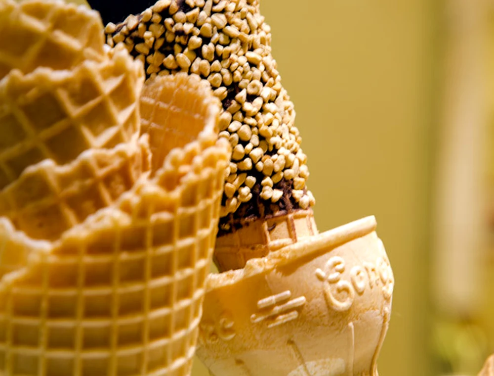 Cono con gelato artigianale